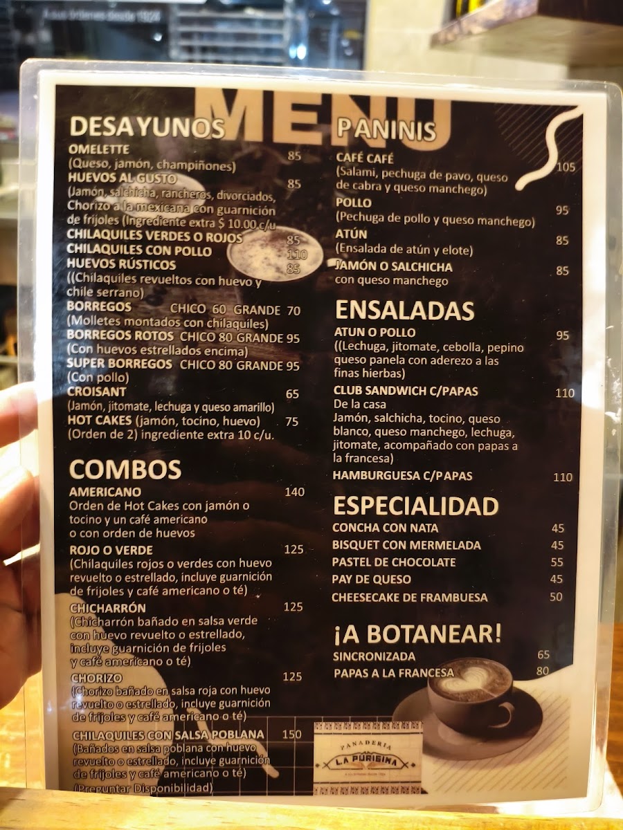 Panadería la Purisima Menu - Image 1