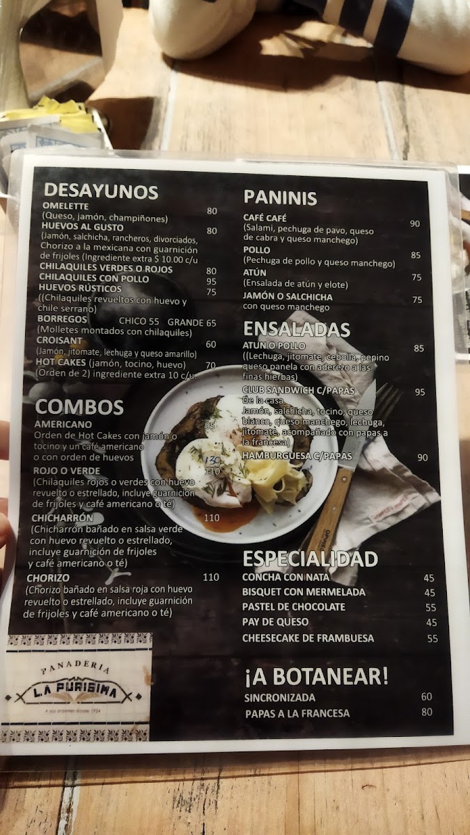 Panadería la Purisima Menu - Image 3